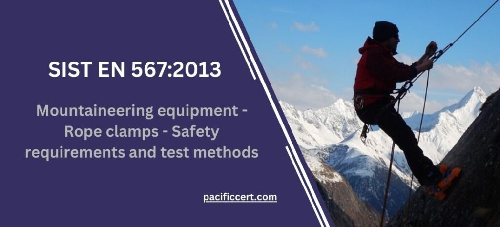 SIST EN 567:2013- Mountaineering equipment - Rope clamps - Safety requirements and test methods