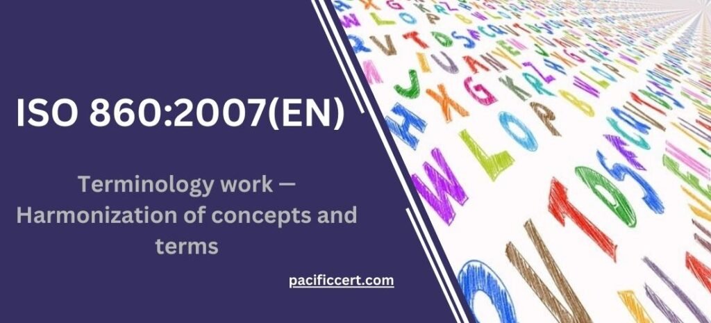ISO 860:2007 Terminology work