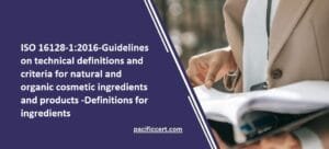 ISO 16128-1:2016-Technical definitions and criteria