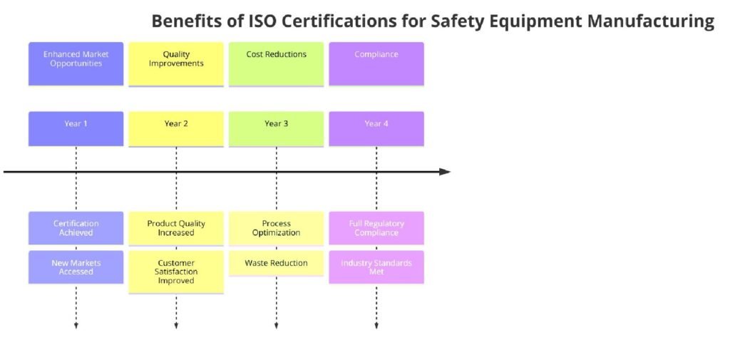 Benefits of ISO Certifications for Safety Equipment and Supplies Manufacturing