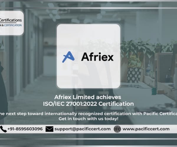 Afriex&nbsp;Limited Achieves ISO/IEC 27001:2022 Certification