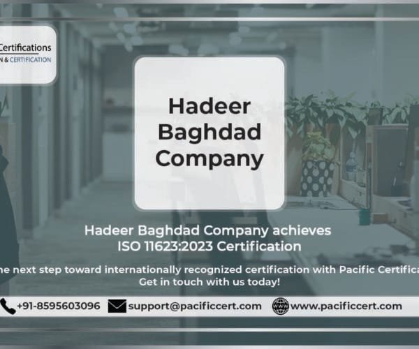 Hadeer Baghdad Company Achieves ISO 11623:2023 Certification