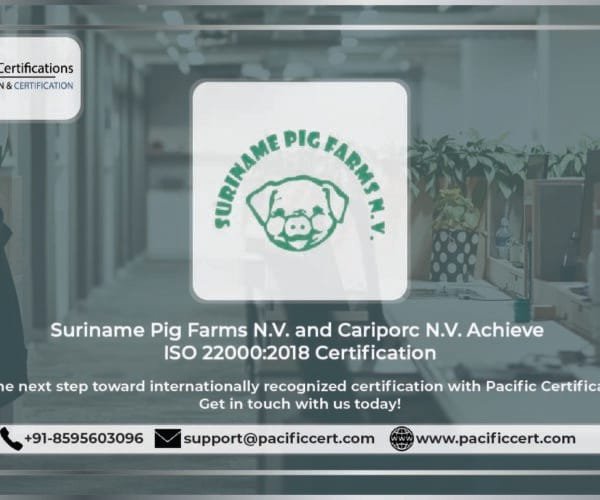 Suriname Pig Farms N.V. and&nbsp;Cariporc&nbsp;N.V. Achieve ISO 22000:2018 Certification