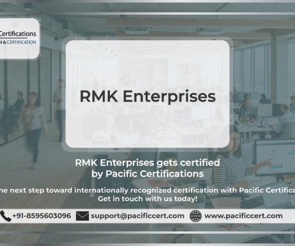 RMK Enterprises Receives ISO 3632-1 and ISO 3632-2 Certifications from Pacific Certifications