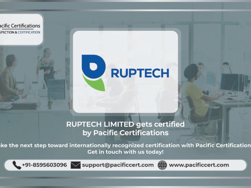 RUPTECH LIMITED Receives ISO/IEC 27001:2022 Certification from Pacific Certifications
